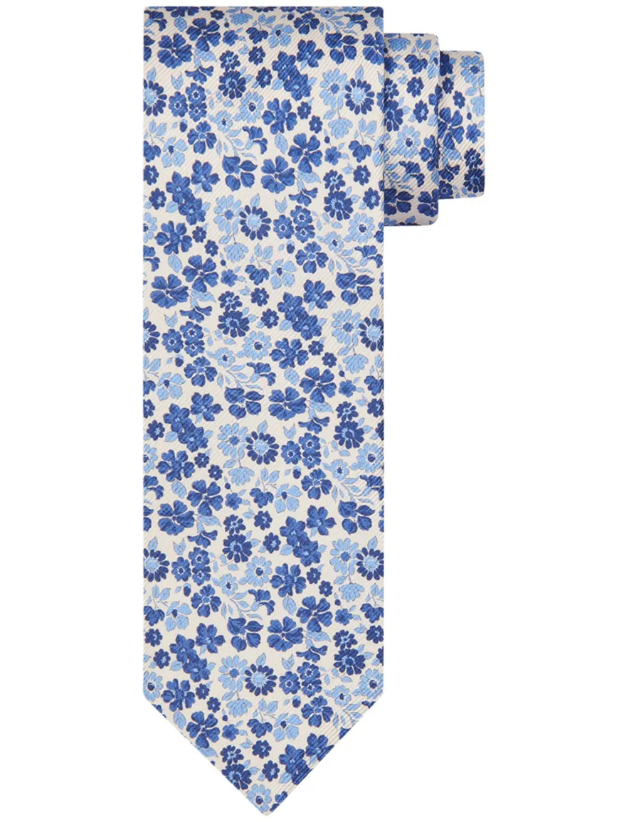 Profuomo stropdas blauw geprint