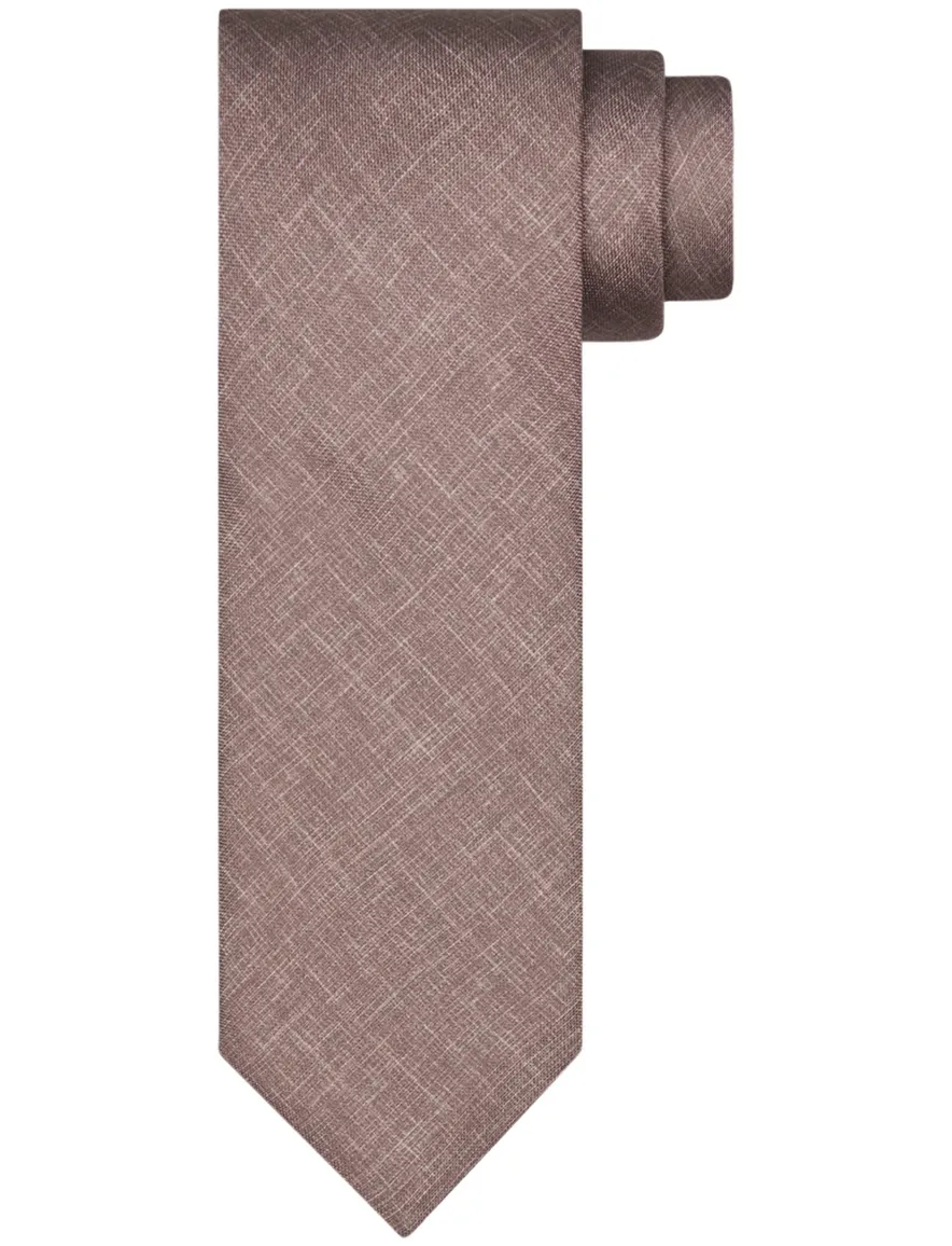 Profuomo stropdas bruin geruit
