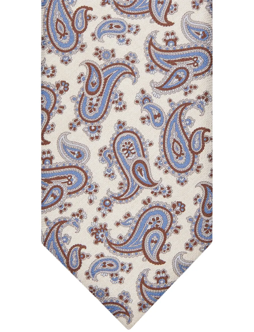 Profuomo stropdas blauw geprint