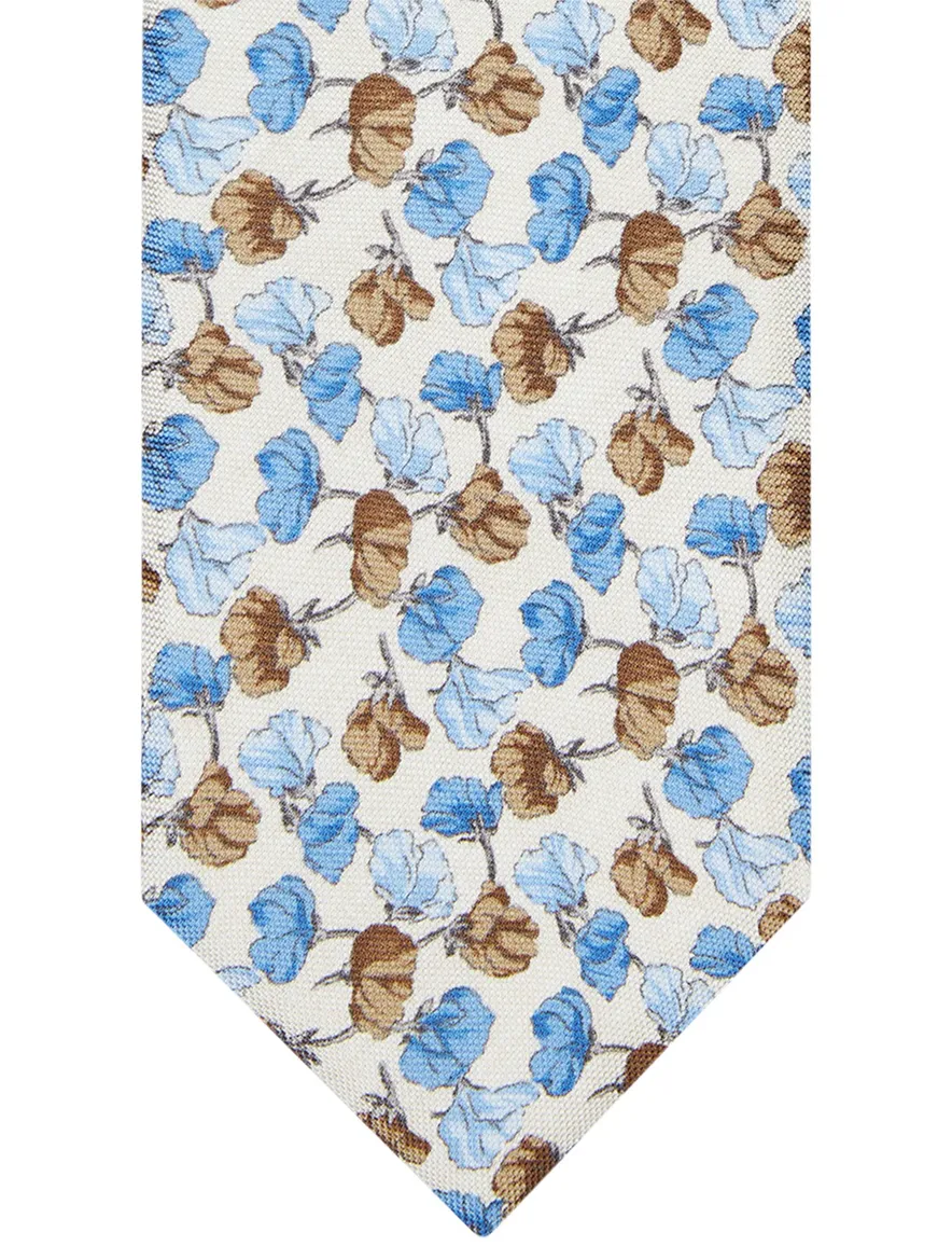 Profuomo stropdas blauw geprint