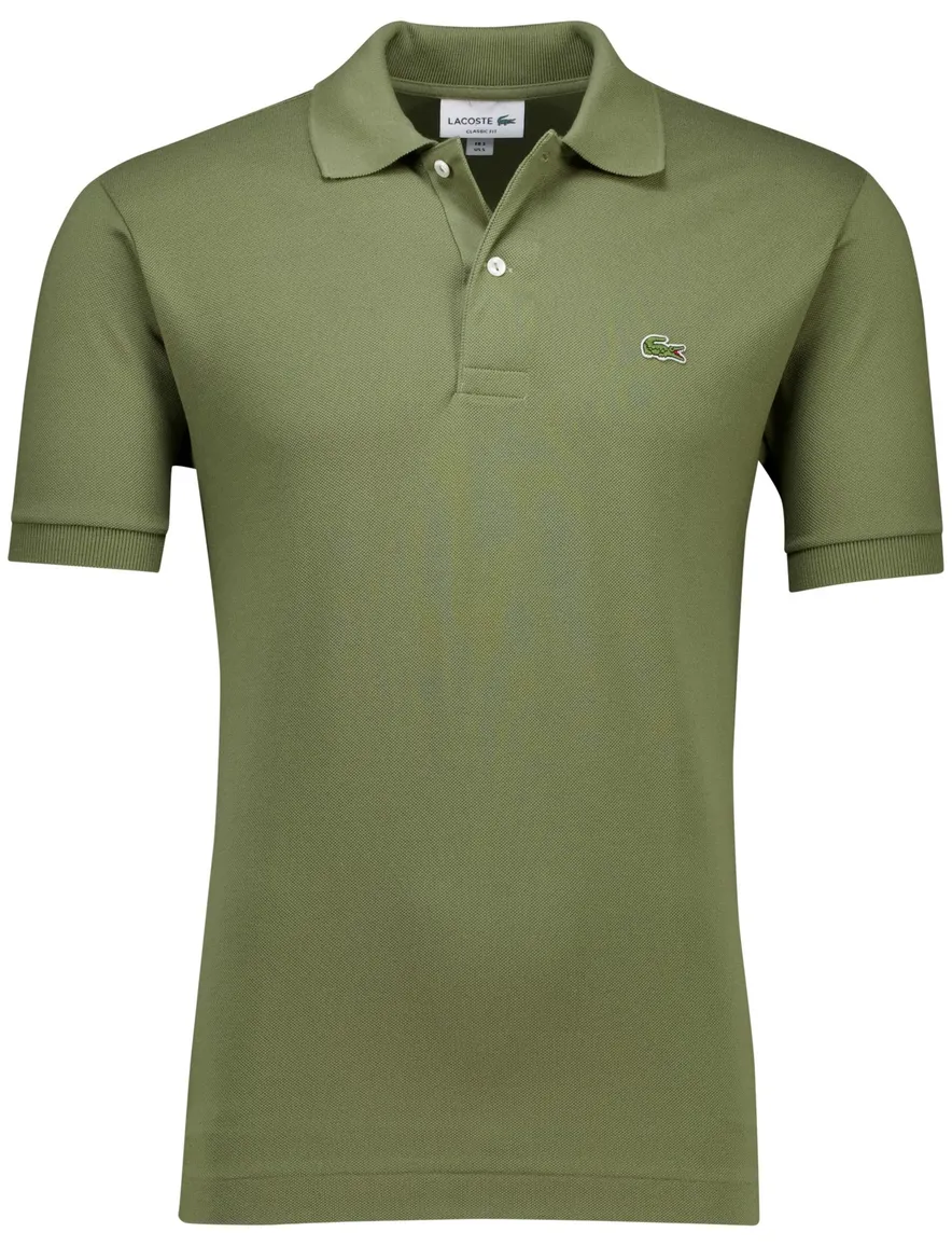 Lacoste Classic fit poloshirt korte mouw groen pique katoen