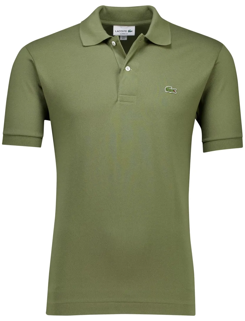 Lacoste poloshirt korte mouw Classic fit groen 2-knoops