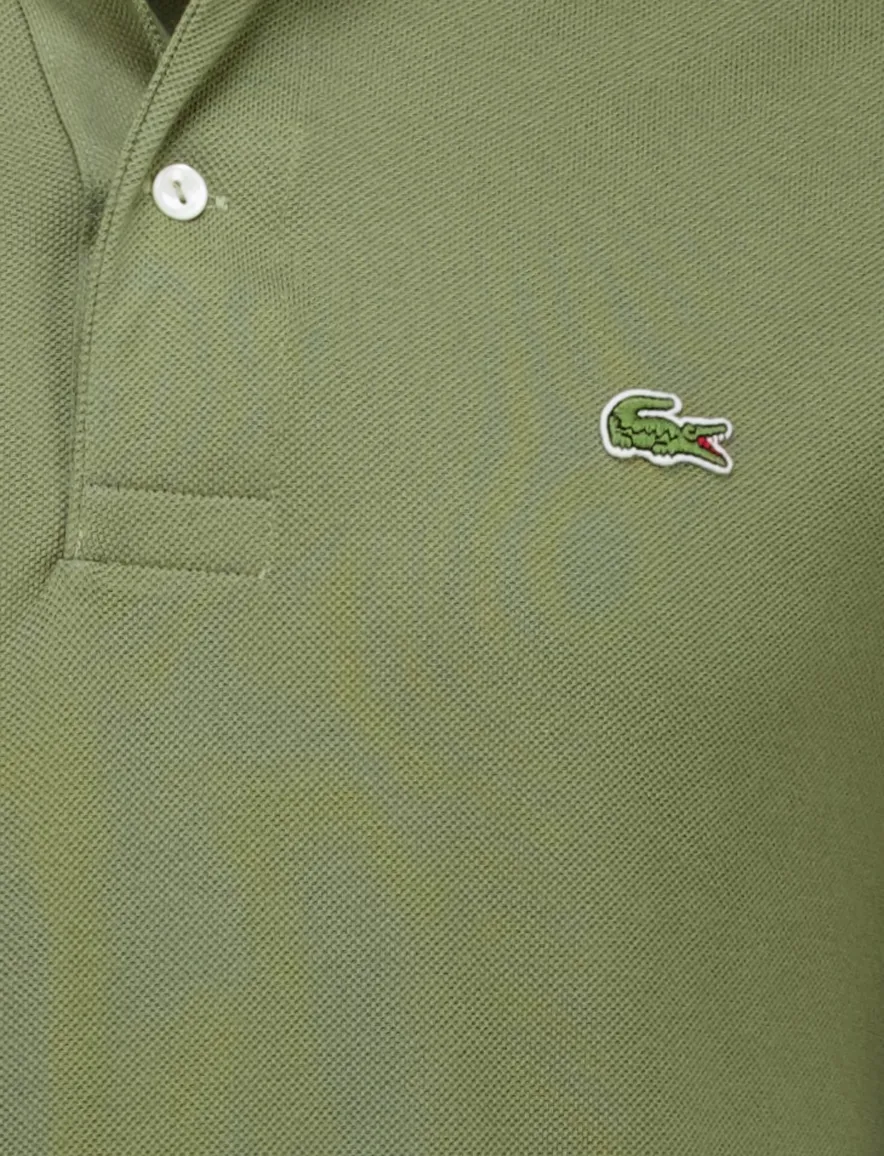 Lacoste Classic fit poloshirt korte mouw groen pique katoen