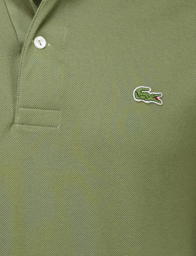 Lacoste poloshirt korte mouw Classic fit groen 2-knoops