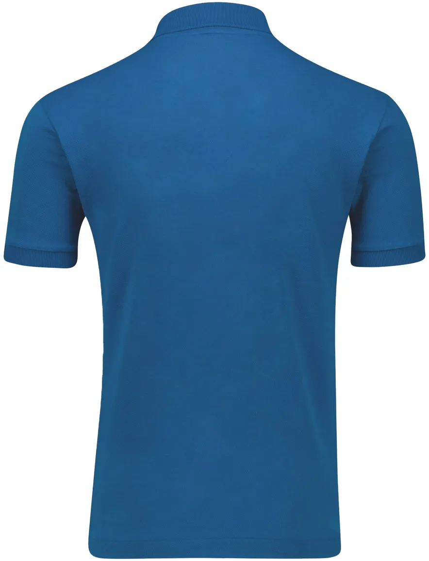 Lacoste polo blauw effen katoen pique