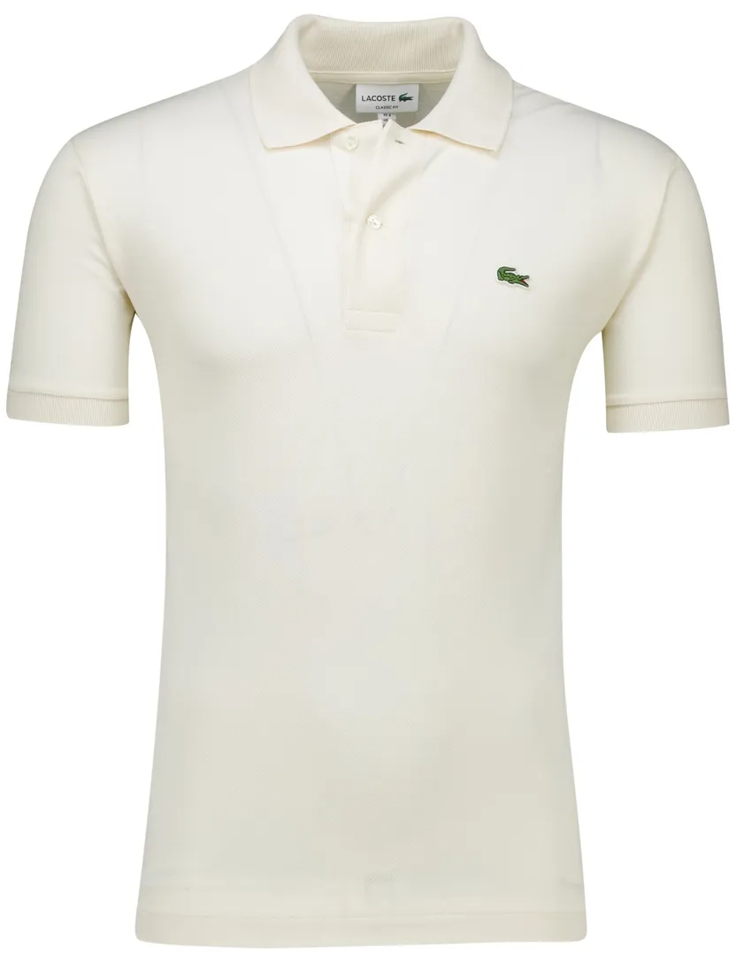 Lacoste polo beige katoen effen