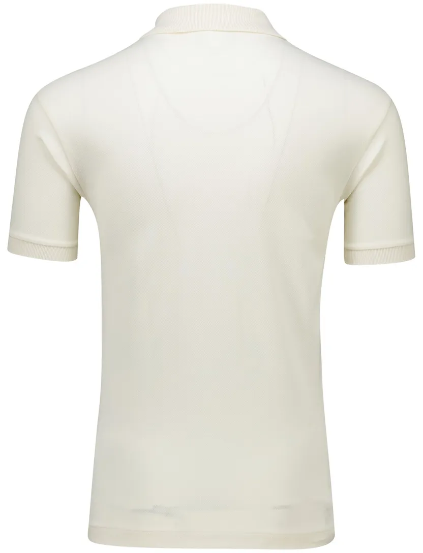 Lacoste polo beige katoen effen