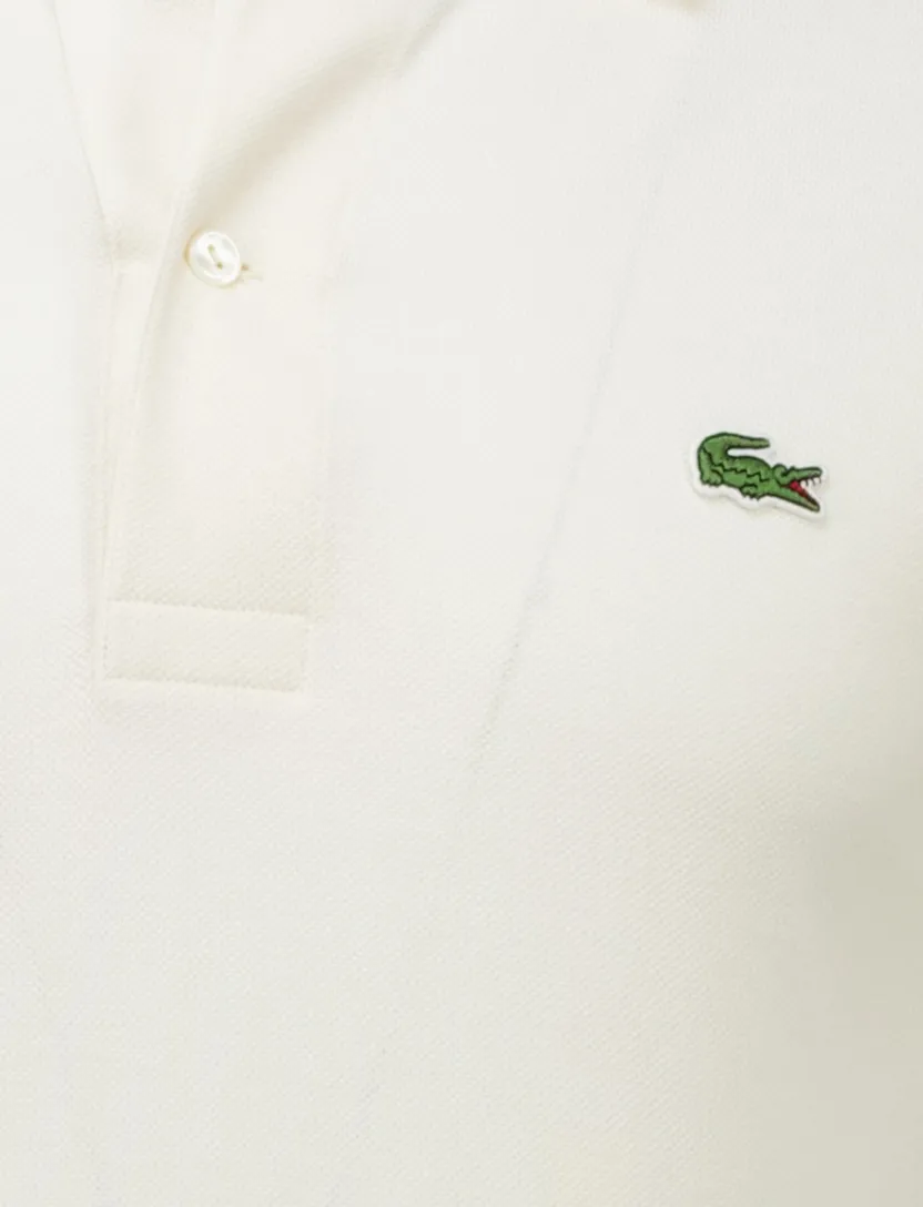 Lacoste polo beige katoen effen