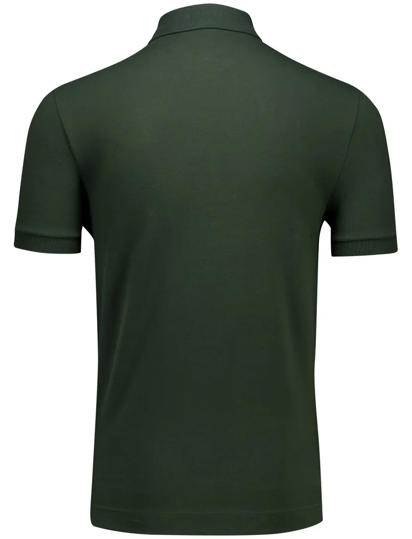 Lacoste polo donkergroen korte mouw effen