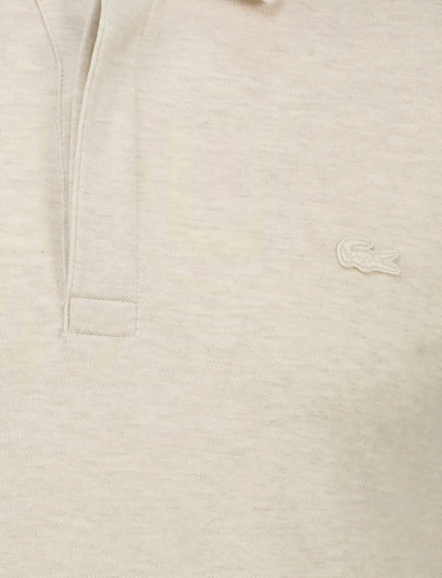 Lacoste polo beige gemêleerd korte mouw normale fit