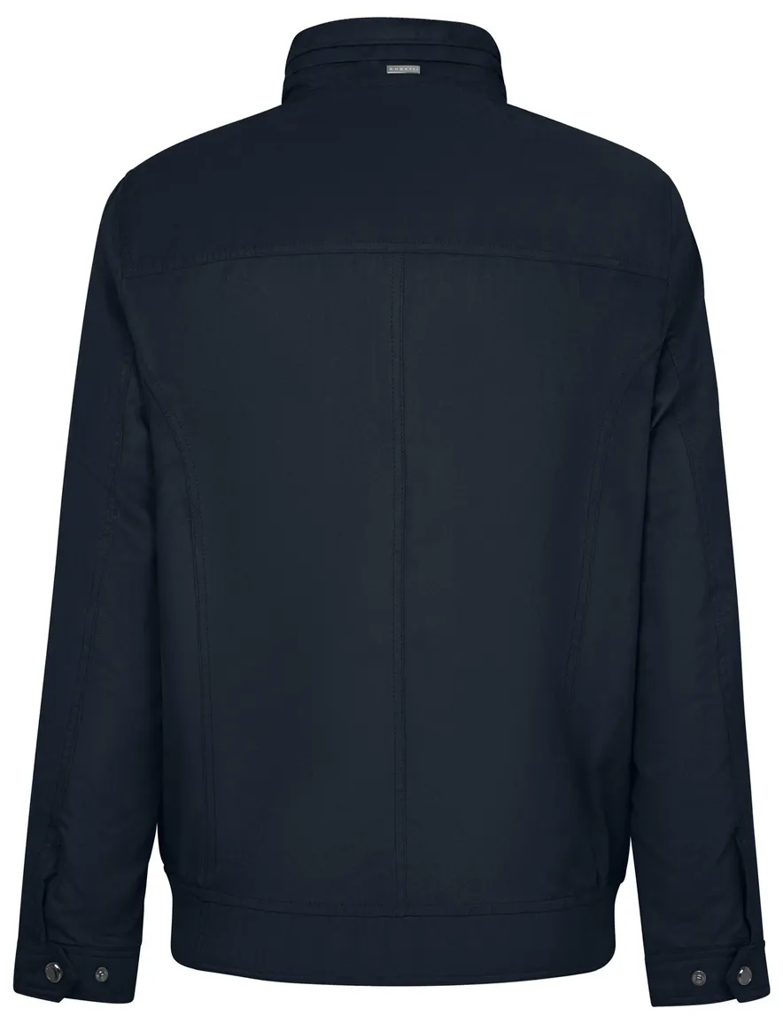 Bugatti zomerjas effen donkerblauw wijde fit