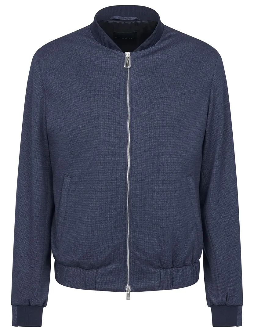 Bugatti bomberjas donkerblauw effen