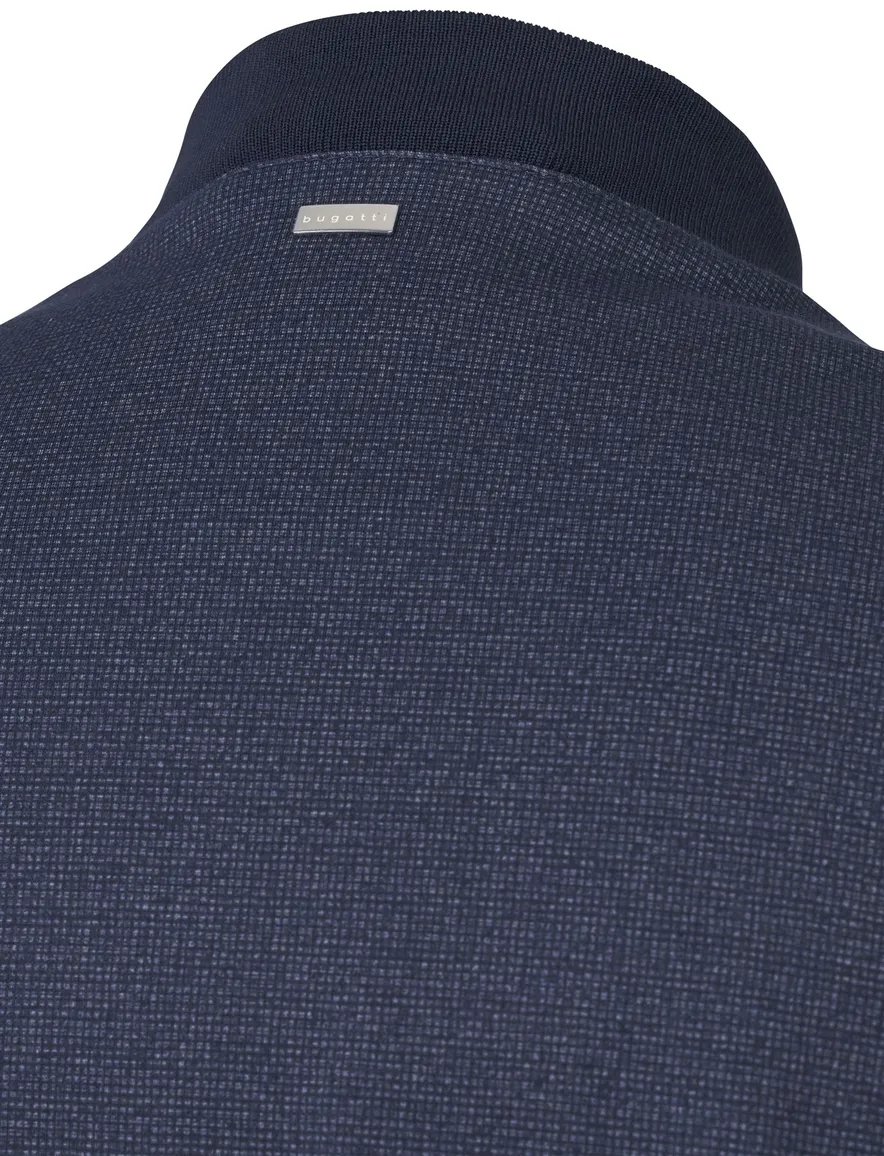 Bugatti bomberjas donkerblauw effen wijde fit