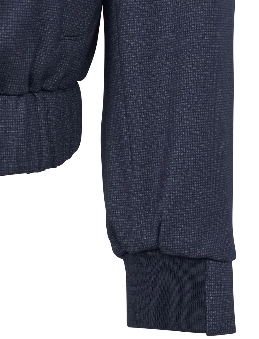 Bugatti bomberjas donkerblauw effen wijde fit