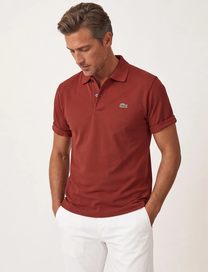 Lacoste polo rood classic fit