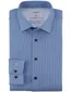 Olymp Luxor 24/Seven dynamic flex overhemd blauw print Modern Fit
