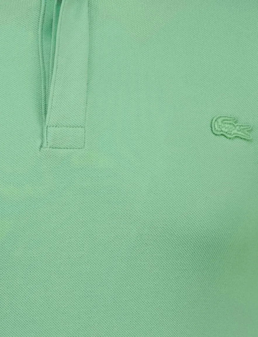 Lacoste polo groen effen korte mouw normale fit