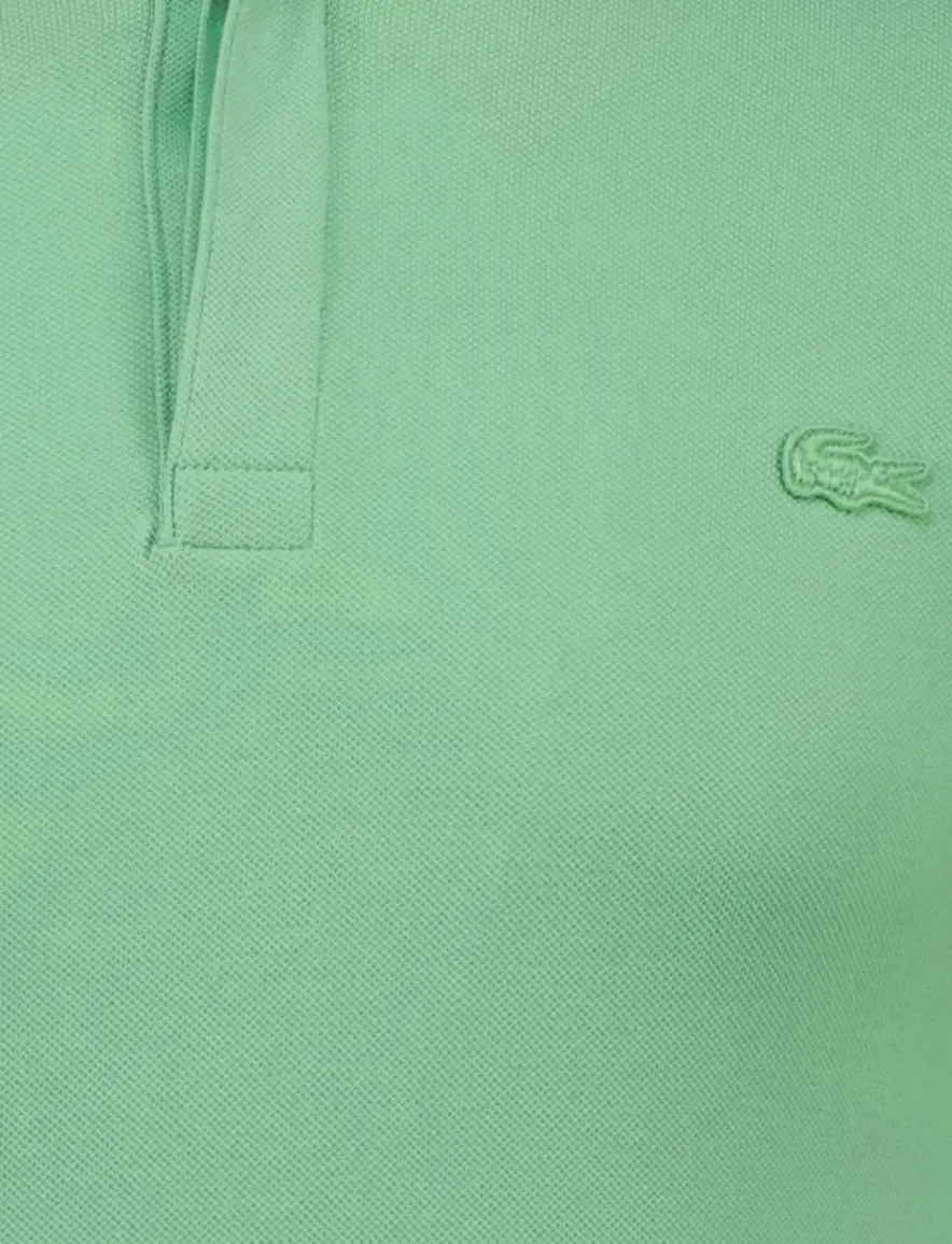 Lacoste polo groen pique korte mouw