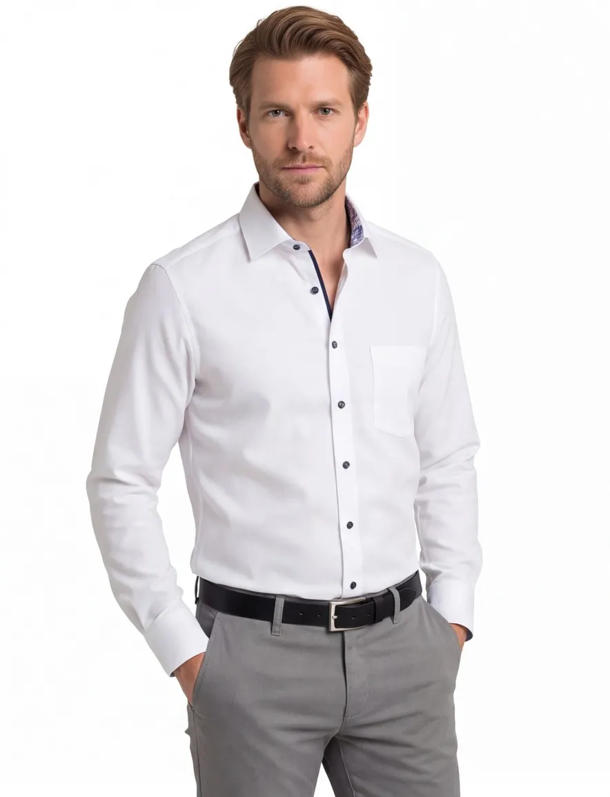 Olymp Luxor overhemd wit ml7 Modern Fit