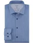 Olymp overhemd blauw geprint Level 5 Five Body Fit