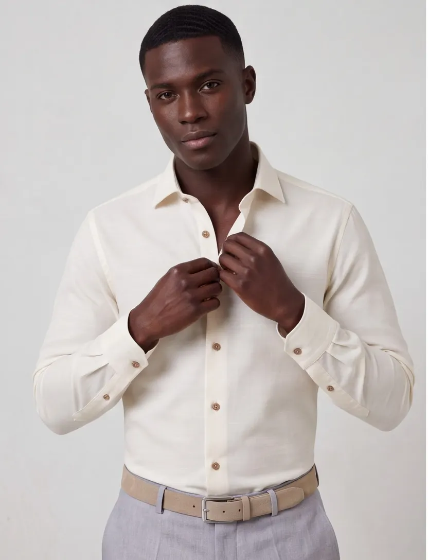 overhemd mouwlengte 7 Olymp Luxor Modern Fit creme