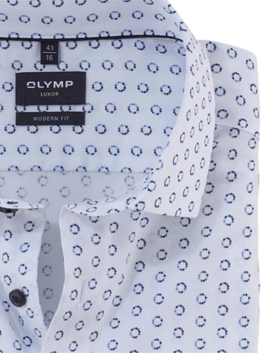 overhemd mouwlengte 7 wit Olymp