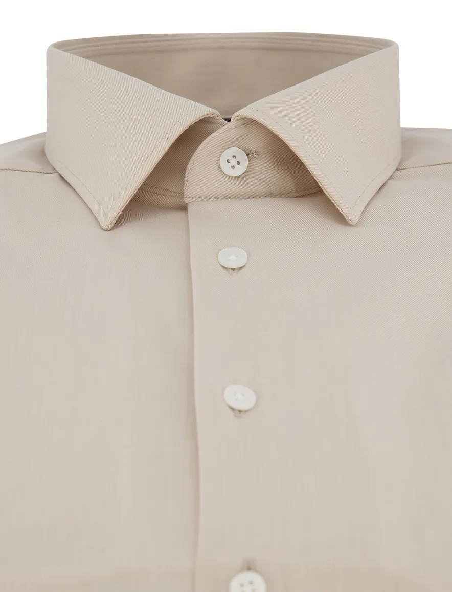 Olymp overhemd beige comfort fit