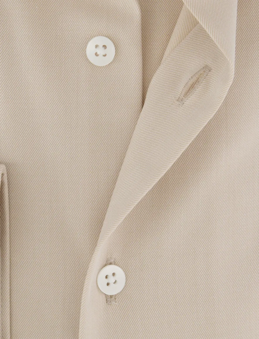 Olymp overhemd beige comfort fit