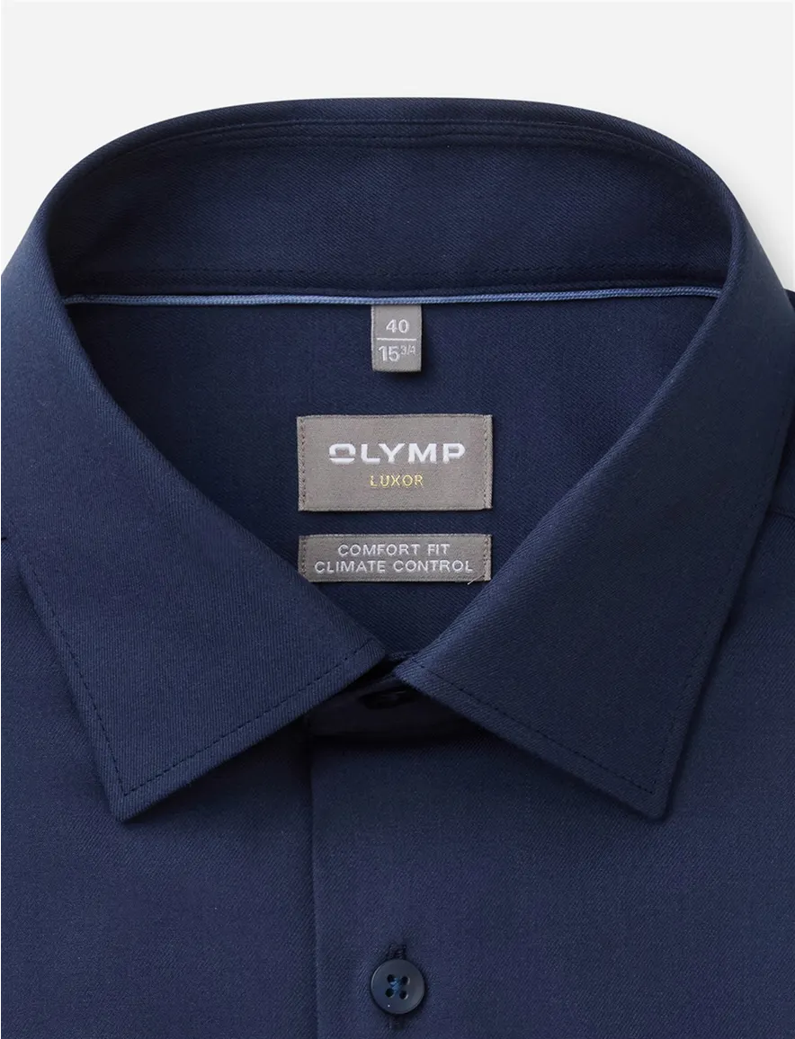 Olymp Luxor 24/Seven overhemd blauw climate control vezel