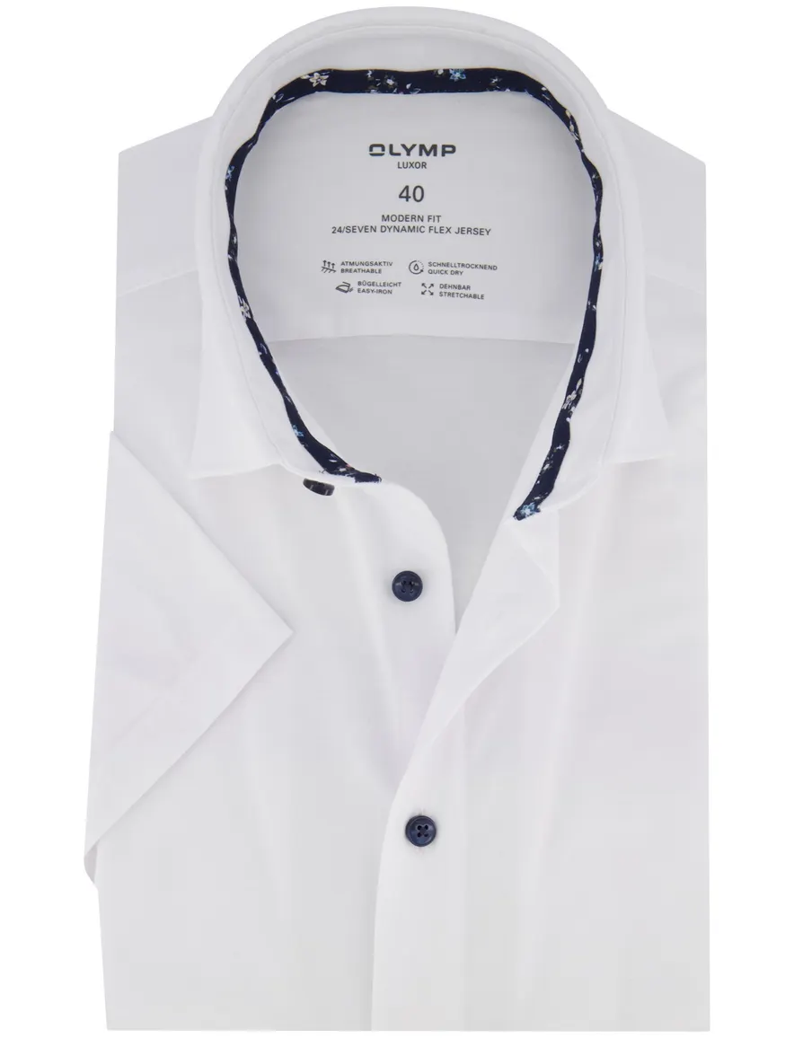 Olymp overhemd wit modern fit effen