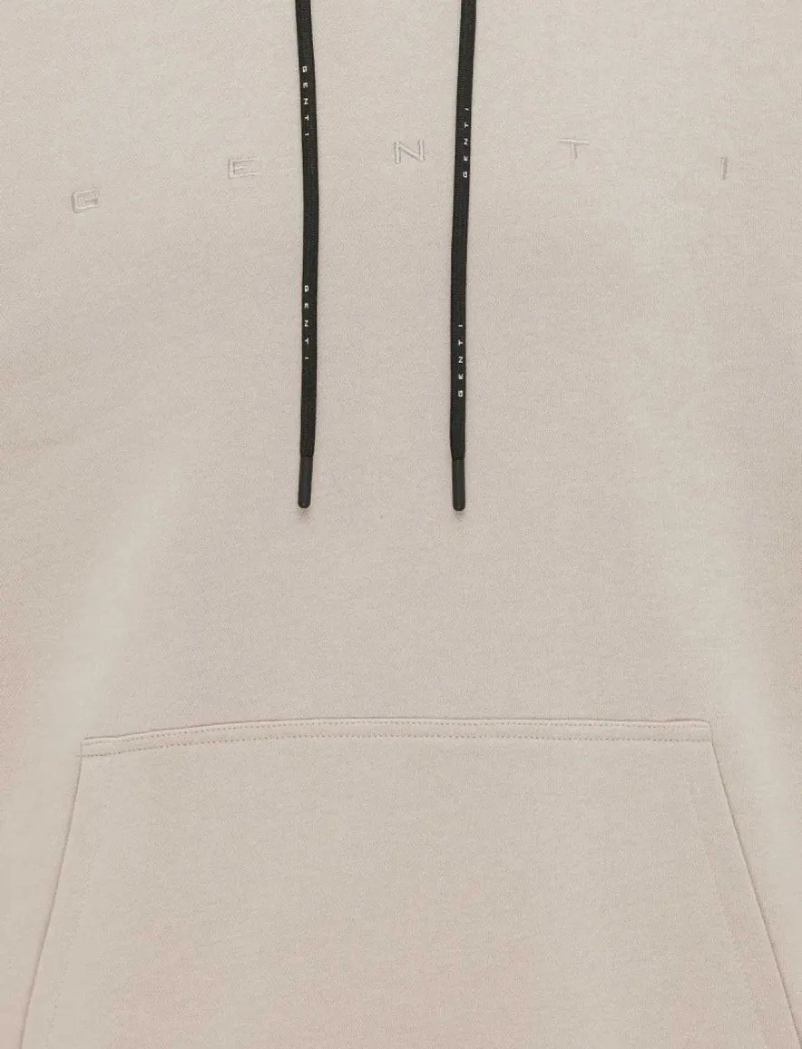Genti hoodie beige met capuchon