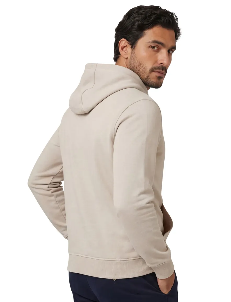 Genti hoodie beige met capuchon