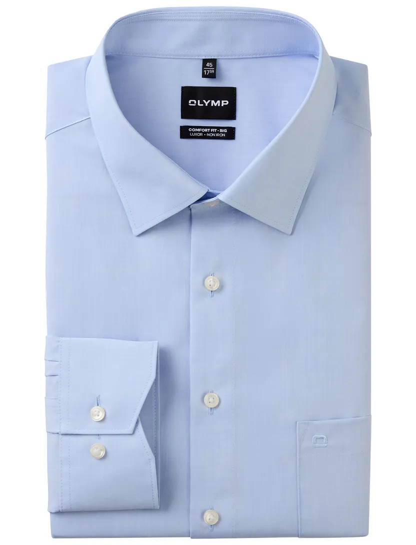 blauw Olymp Big&Tall overhemd