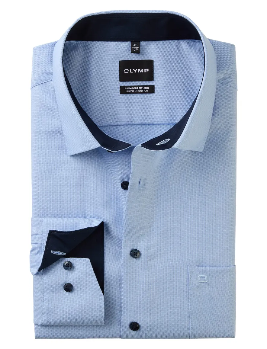 Olymp overhemd blauw Comfort Fit