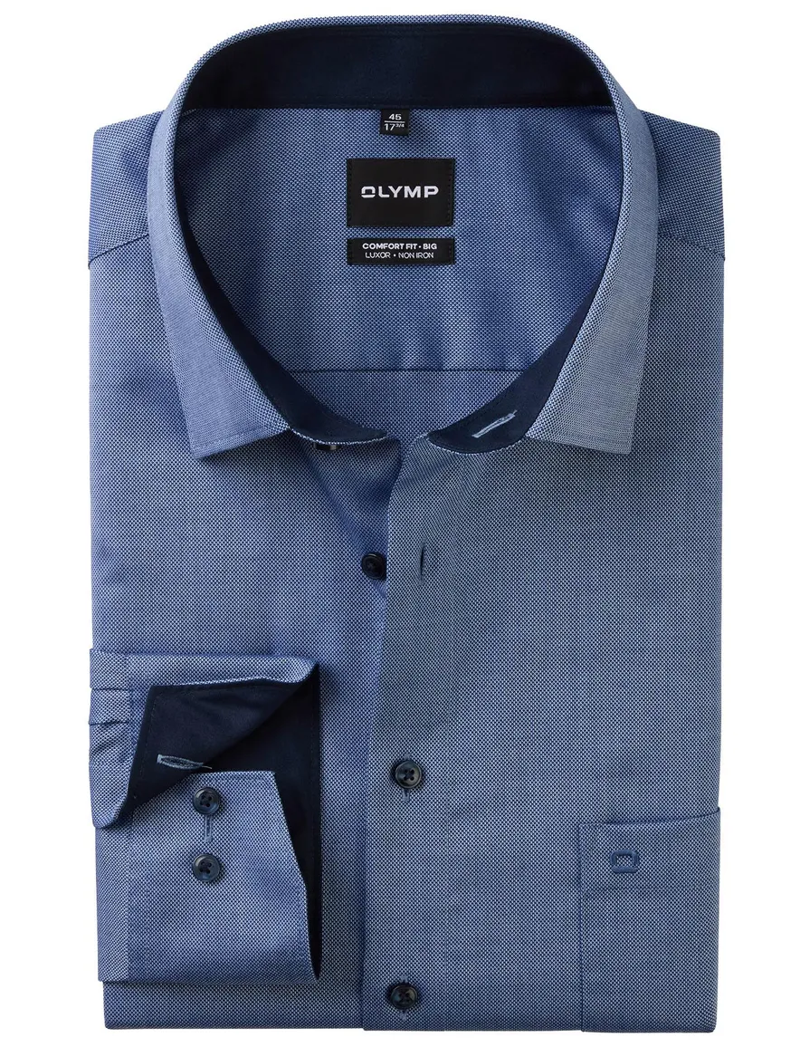 Olymp Big&Tall overhemd blauw