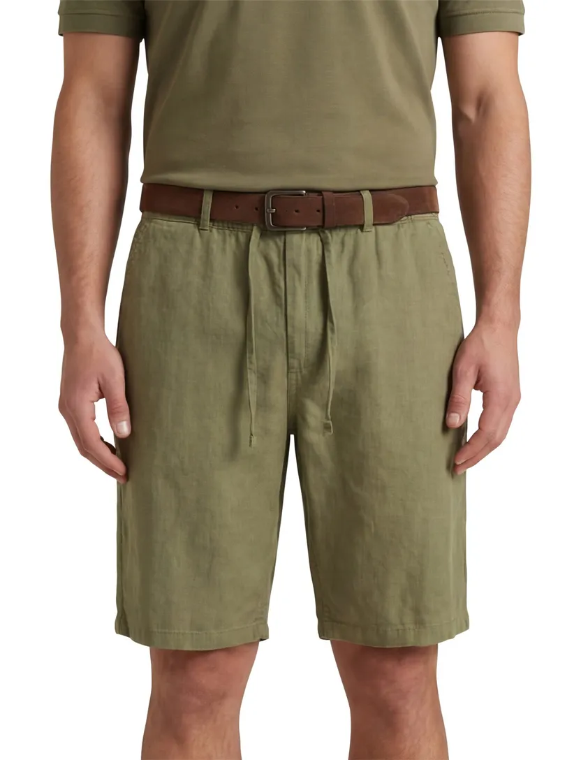 Camel Active groene korte broek gemêleerd