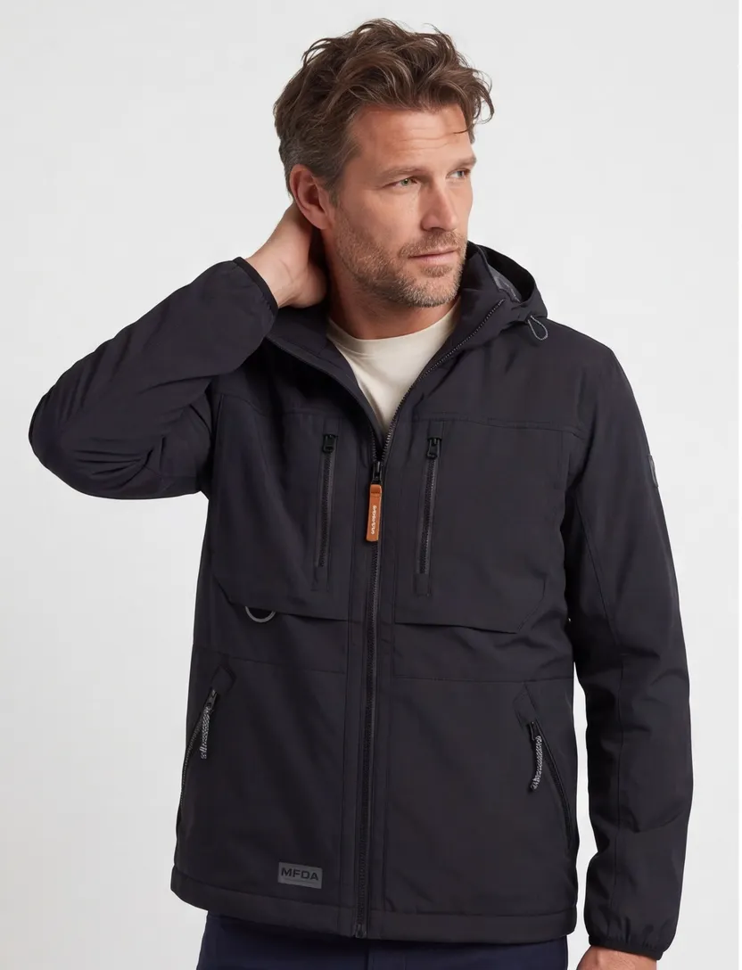 Camel Active Tussenjas donkerblauw Regular Fit effen