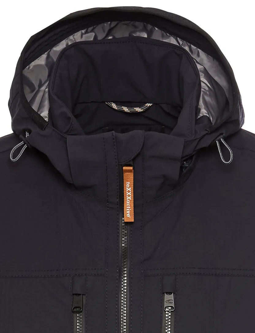Camel Active Tussenjas donkerblauw Regular Fit effen