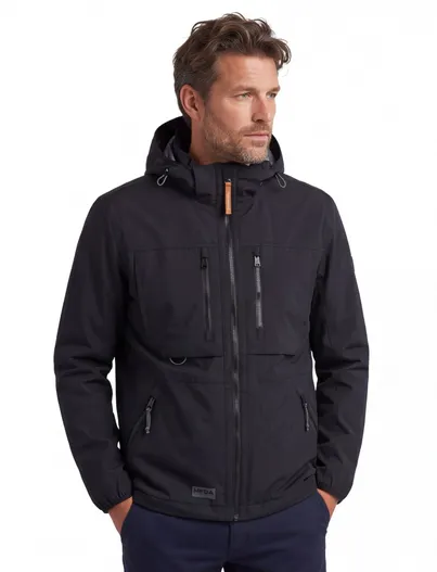 Camel Active Camel Active Tussenjas donkerblauw Regular Fit parkajas