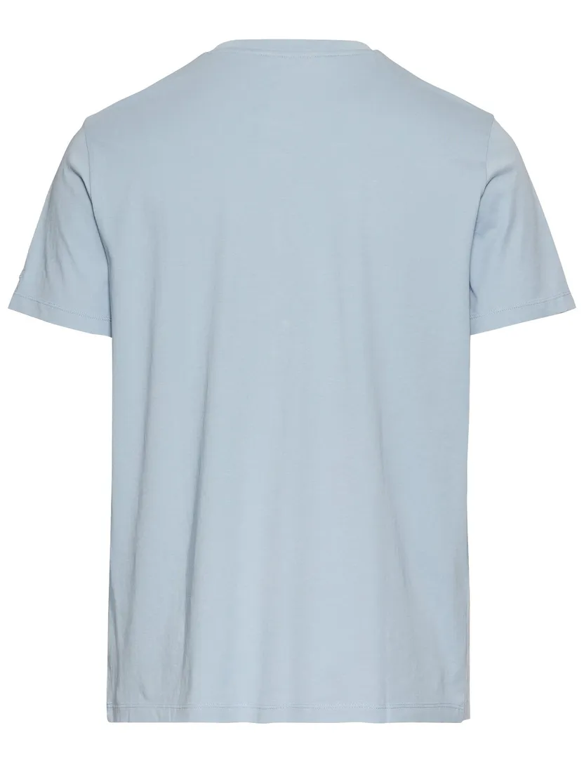 Camel Active T-shirts lichtblauw met opdruk korte mouw