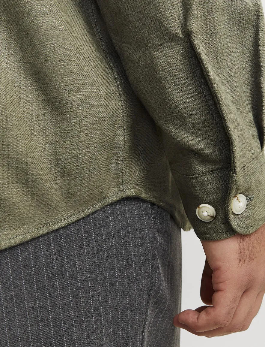 Jack & Jones Tea Leaf Overshirt groen