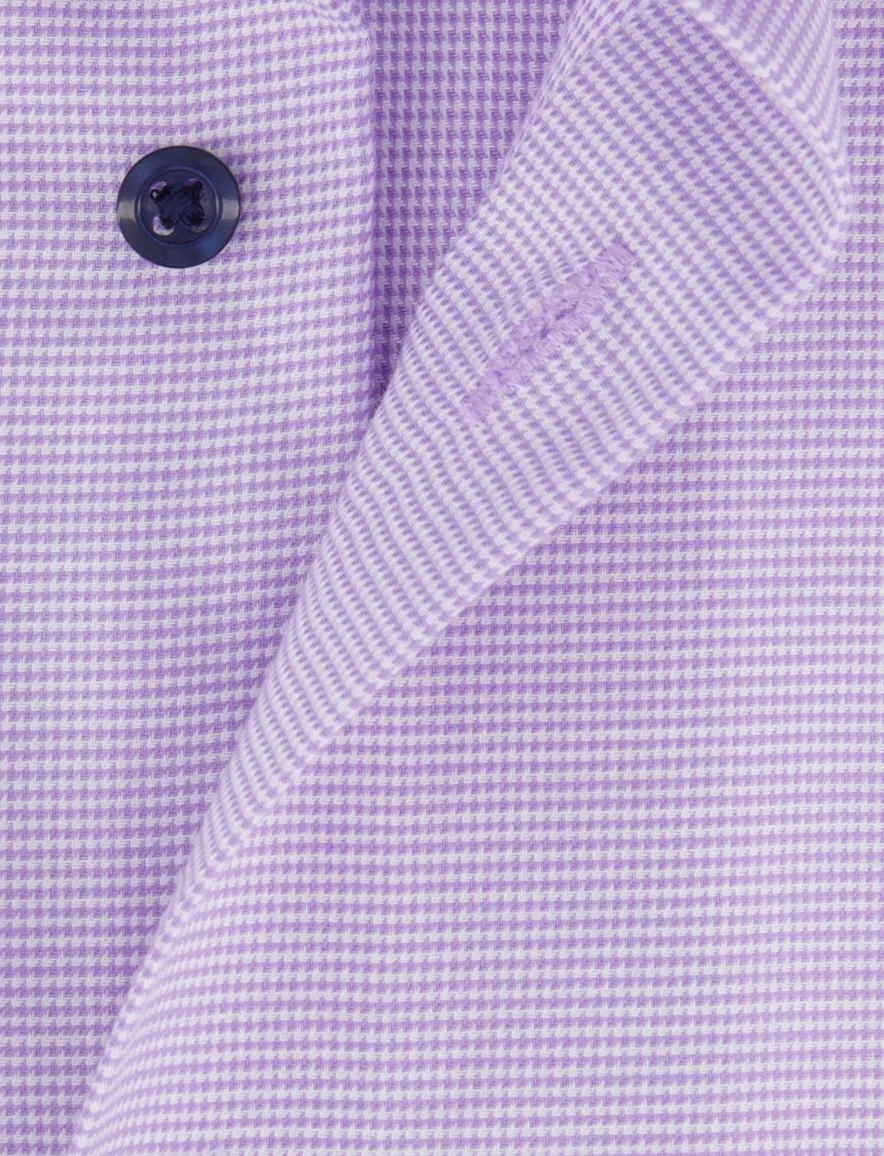 Eterna overhemd paars lange mouw modern fit