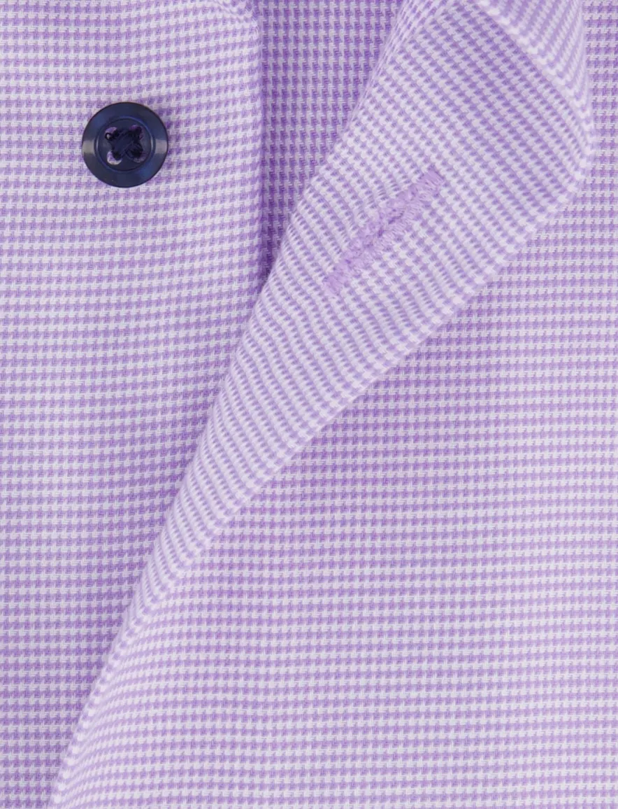Eterna overhemd paars lange mouw modern fit