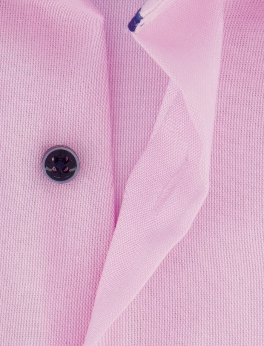 Eterna comfort fit overhemd roze met borstzak