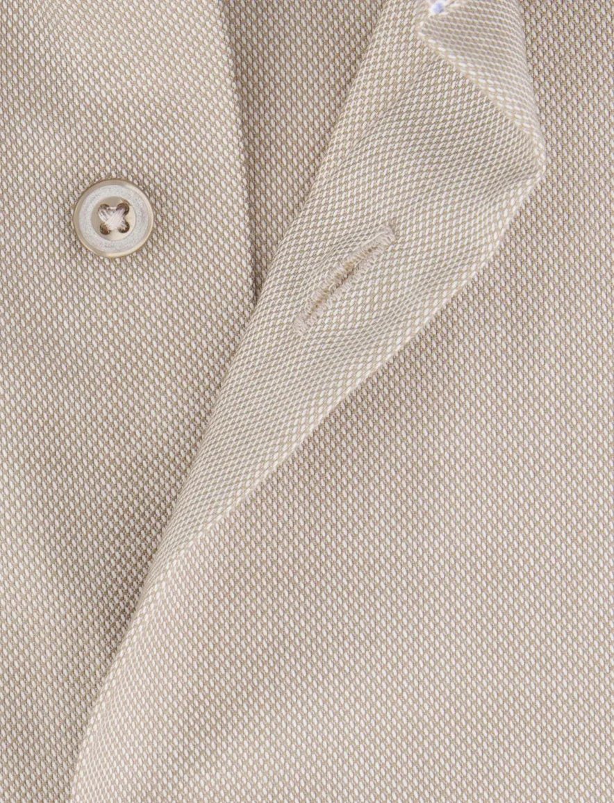 Eterna Performance overhemd beige super stretch