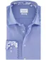 Eterna overhemd blauw modern fit effen lange mouw
