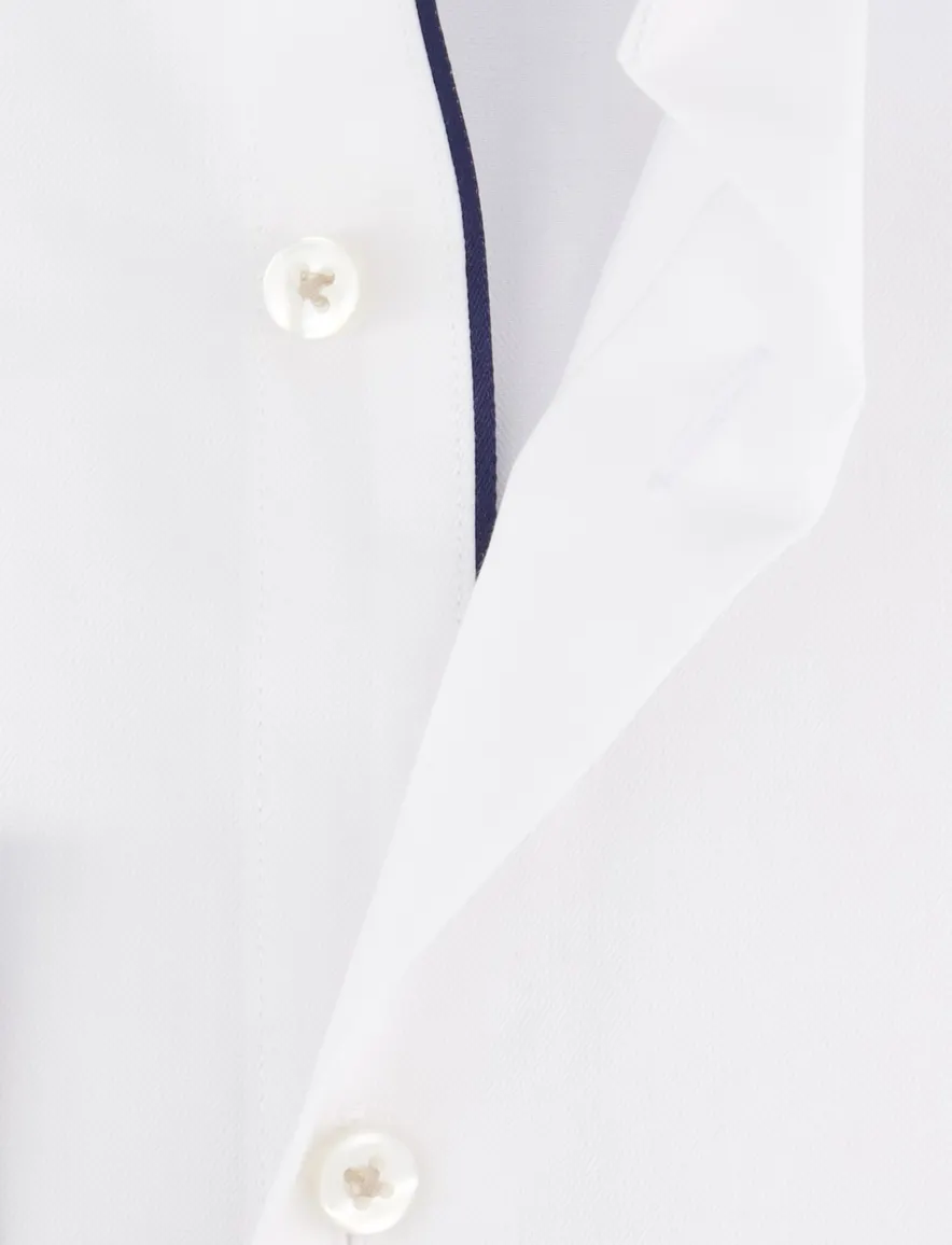 Eterna Modern Fit overhemd effen wit lange mouw