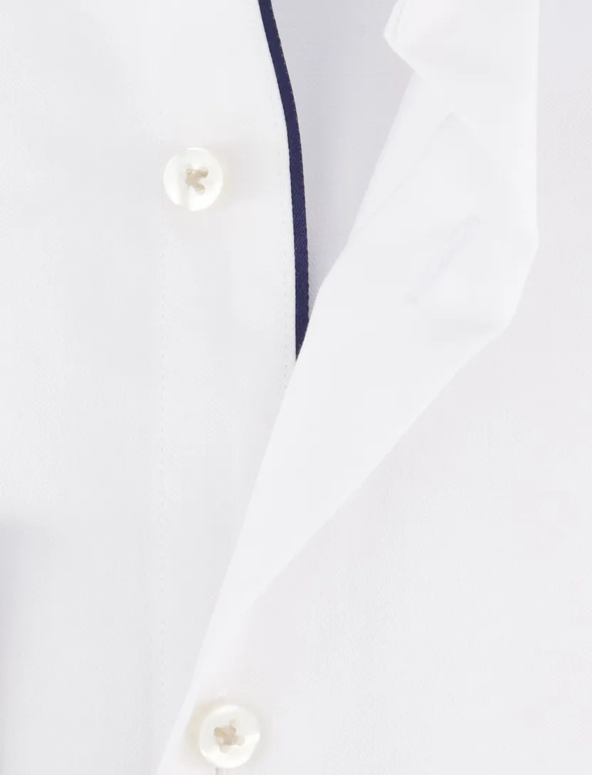 Eterna Modern Fit overhemd effen wit wide collar