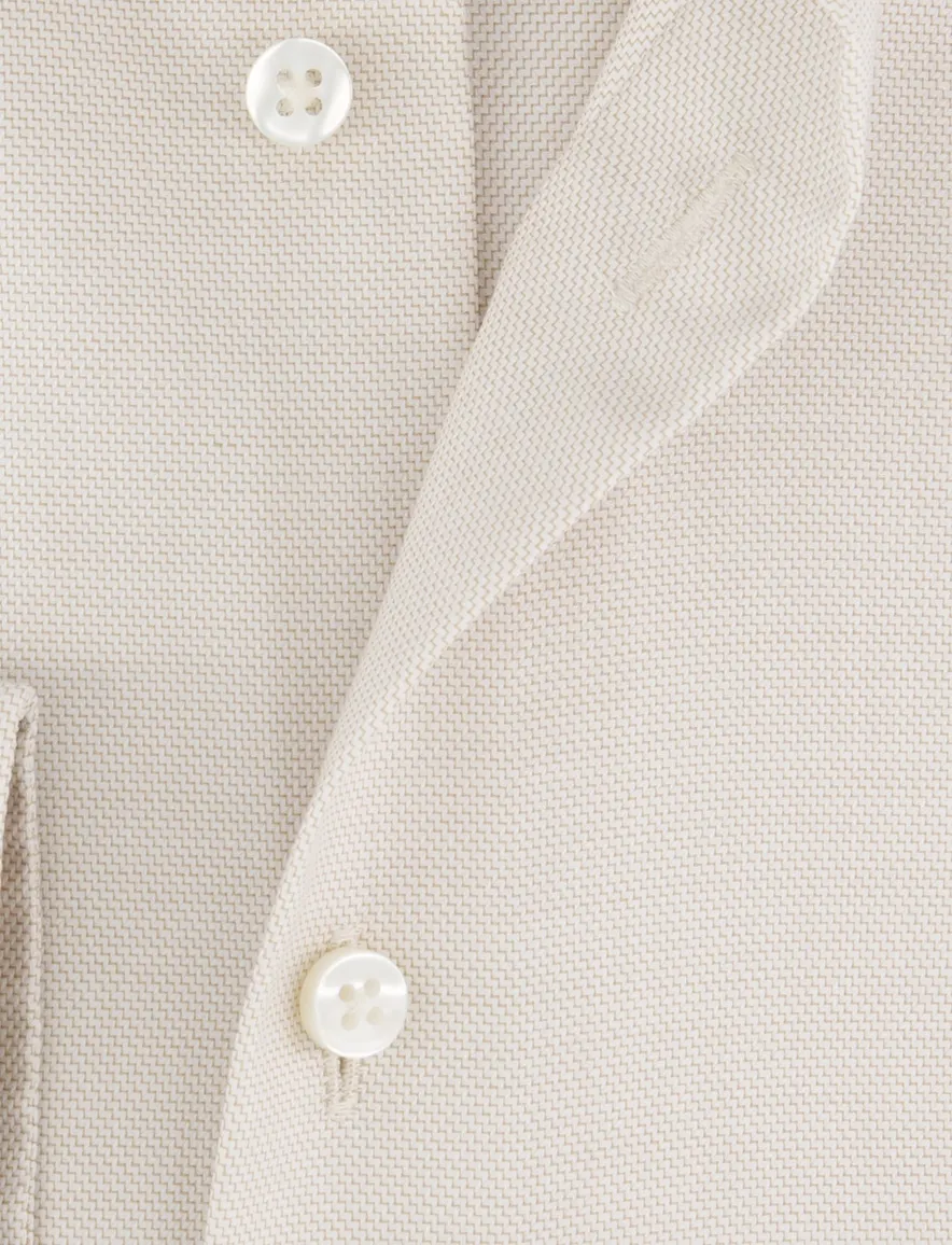 Eterna overhemd beige modern fit lange mouw