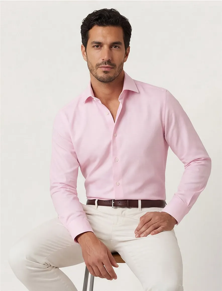 Eterna Modern Fit overhemd lange mouw roze